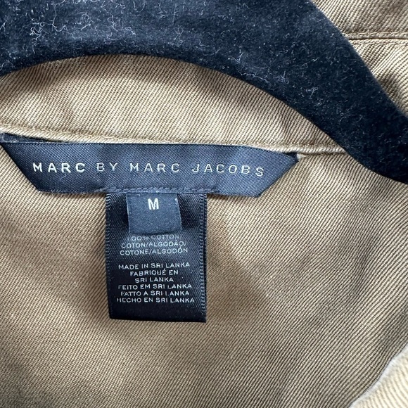 MARC BY MARC JACOBS Military green woman cotton midi utility luxury boho dress M - Picture 9 of 16